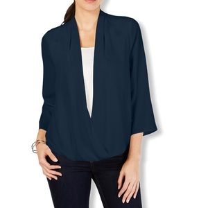 Charter Club Petite Surplice Top